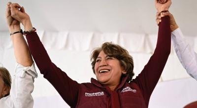 Aventaja Delfina Gómez por 25 puntos, de acuerdo con CEPLAN; es la favorita en el Estado de México